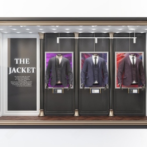 现代橱窗3D模型下载